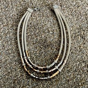 Express mesh silver necklace